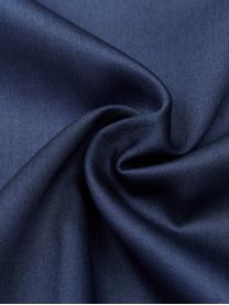 Ropa de cama de satén Charme, 4 pzas., Azul, gris azulado, Cama 180/200 cm (250 x 290 cm)