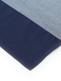 Ropa de cama de satén Charme, 4 pzas., Azul, gris azulado, Cama 180/200 cm (250 x 290 cm)