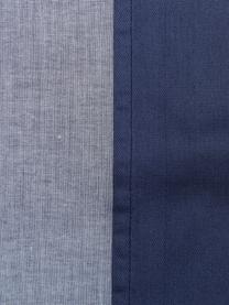Ropa de cama de satén Charme, 4 pzas., Azul, gris azulado, Cama 180/200 cm (250 x 290 cm)