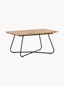 Zahradní konferenční stolek z akáciového dřeva Hampton, Akáciové dřevo, černá, D 90 cm, Š 60 cm