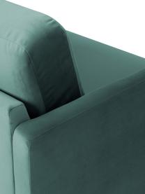 Samt-Sofa Fluente (2-Sitzer), Bezug: Samt (Hochwertiger Polyes, Gestell: Massives Kiefernholz, FSC, Samt Petrol, B 166 x T 85 cm