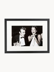 Oprawiony druk cyfrowy Ursula Andress i James Dean, 1955 Oscars, Stelaż: lakierowane drewno bukowe, Pier Angeli und James Dean, S 43 x W 33 cm