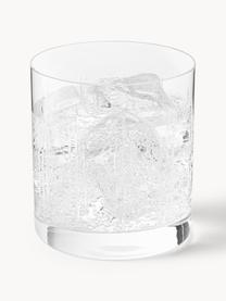 Verres à eau avec relief en cristal Felipe, 4 pièces, Verre, Transparent, Ø 8 x haut. 9 cm, 280 ml
