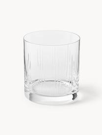 Verres à eau avec relief en cristal Felipe, 4 pièces, Verre, Transparent, Ø 8 x haut. 9 cm, 280 ml