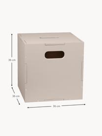 Houten opbergdoos Cube, Berkenhout fineer, gelakt 

Dit product is gemaakt van duurzaam geproduceerd, FSC®-gecertificeerd hout., Lichtbeige, B 36 x D 36 cm