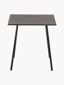 Malý jedálenský stôl z kovu Mathis, 75 x 75 cm, Čierna, Š 75 x V 75 cm