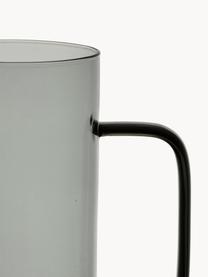 Brocca in vetro Dilacia, 1 L, Vetro borosilicato, Grigio trasparente, 1 L