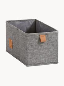 Boîtes de rangement Premium, 2 pièces, Gris foncé, brun, larg. 15 x haut. 30 cm