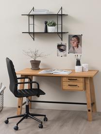 Klein wandrek Belfast met metalen frame, Frame: gepoedercoat metaal, Zwart, B 76 x H 63 cm