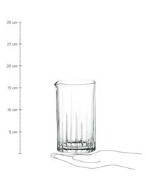 Bicchiere in cristallo con rilievo Brocca, 650 ml, Cristallo, Trasparente, Ø 10 x Alt. 16 cm, 650 ml