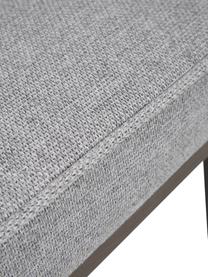 Silla tapizada Koga, Tapizado: 100% poliéster Alta resis, Patas: madera de fresno, Estructura: metal, Tejido gris, madera de fresno oscura, An 47 x Al 86 cm