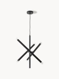 Lampada a sospensione di design Sticks, Baldacchino: metallo verniciato a polv, Nero, Ø 60 cm