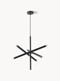 Lampada a sospensione di design Sticks, Baldacchino: metallo verniciato a polv, Nero, Ø 60 cm