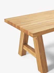 Eettafel Ashton van eikenhout, in verschillende formaten, Massief eikenhout, geolied
100% hout uit duurzame bosbouw

Dit product is gemaakt van duurzaam geproduceerd, FSC®-gecertificeerd hout., Eikenhout, geolied, B 200 x D 100 cm