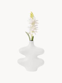 Váza v organickém tvaru Organic Curves, V 21 cm, Polyresin, Bílá, Š 18 cm, V 21 cm