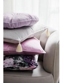 Rundes Samt-Kissen Monet, Bezug: 100% Polyestersamt, Lavendel, Ø 40 cm