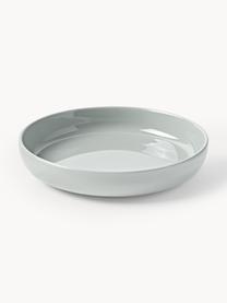Porcelánový tanier na cestoviny Nessa, 4 ks, Vysokokvalitný porcelán, Svetlosivá, lesklá, Ø 21 cm