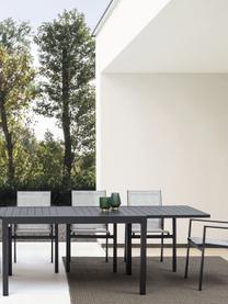 Rozkládací zahradní stůl Pelagius, 135 - 270 x 90 cm, Hliník s práškovým nástřikem, Antracitová, Š 135/270 cm, H 90 cm