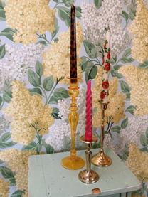 Ręcznie wykonana świeca stołowa Leopard, 2 szt., Parafina, Jasny brązowy, czarny, W 25 cm