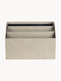 Bureau organizer Hector, Canvas, massief karton
(100 % gerecycled papier), Lichtbeige, B 33 x D 16 cm