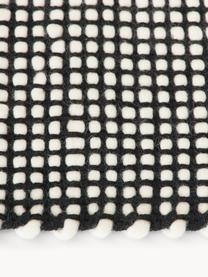 Ręcznie tkany dywan z wełny Amaro, Czarny, kremowobiały, S 200 x D 300 cm (Rozmiar L)