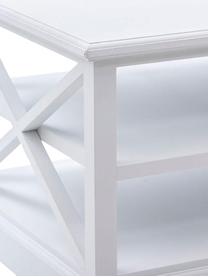 Mesa de centro Combi, Estructura: madera de paulownia, made, Tablero: firbas de densidad media , Blanco, beige, An 120 x Al 51 cm