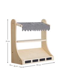 Tienda de juguete Minishopper, Estructura: madera contrachapada, met, Madera, negro, blanco, An 40 x Al 41 cm