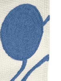Nástěnná dekorace Atal, Krémově bílá, modrá, Š 28 cm, V 25 cm