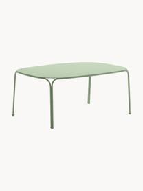 Table basse de jardin Hiray, Acier galvanisé, laqué, Vert sauge, larg. 90 x prof. 59 cm