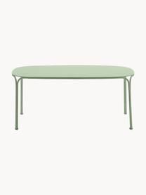 Tavolino da giardino Hiray, Acciaio zincato, laccato, Verde salvia, Larg. 90 x Prof. 59 cm