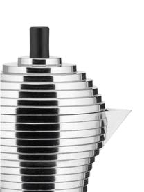 Espresso kávovar na tři šálky Pulcina, Stříbrná, černá, Š 15 cm, V 20 cm
