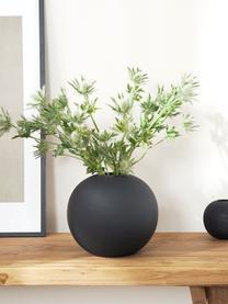 Handgefertigte Kugel-Vase Ball, H 20 cm, Keramik, Schwarz, Ø 20 x H 20 cm