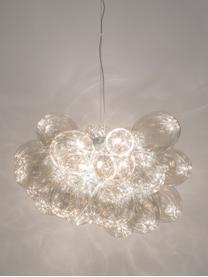 Hanglamp met glazen bollen Gross Grande, Beige, transparant, Ø 62 x H 50 cm