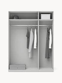 Armario modular Simone, 3 puertas (150 cm), diferentes variantes, Estructura: tablero aglomerado revest, Madera, gris, Interior Basic (An 150 x Al 200 cm)