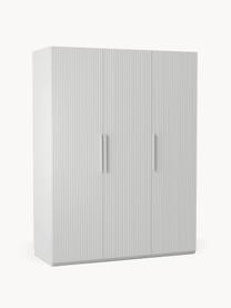 Armario modular Simone, 3 puertas (150 cm), diferentes variantes, Estructura: tablero aglomerado revest, Madera, gris, Interior Basic (An 150 x Al 200 cm)