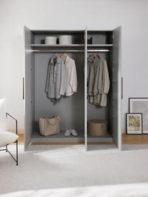 Armario modular Simone, 3 puertas (150 cm), diferentes variantes, Estructura: aglomerado con certificad, Madera, gris, Interior Basic (An 150 x Al 200 cm)