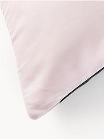 Funda de almohada de satén Flora, Rosa claro, An 45 x L 110 cm