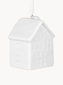 Addobbi di Natale fatti a mano Residence 6 pz, Porcellana, Bianco, Larg. 4 x Alt. 6 cm