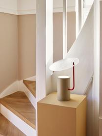 Petite lampe à poser avec abat-jour en verre Disc, Kaki, transparent, Ø 24 x haut. 35 cm