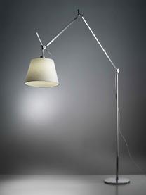 Lampa podłogowa Tolomeo Mega, Stelaż: aluminium powlekane, Jasny żółty, odcienie srebrnego, W 238 cm