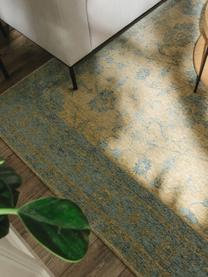 Teppich Frencie mit Ornament-Muster, 55 % Polyacryl, 27 % Polyester, 17 % Baumwolle, 1 % Latex, Grün- und Beigetöne, B 120 x L 180 cm (Größe S)