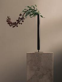 Vase Stance, haut. 50 cm, Laiton, enduit, Noir, Ø 4 x haut. 50 cm