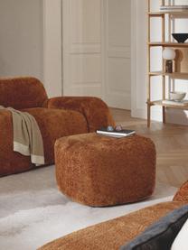 Sofa-Hocker Wolke aus Teddy-Bouclé, Bezug: Teddy-Bouclé (100 % Polye, Füße: Kunststoff Dieses Produkt, Teddy-Bouclé Terrakotta, B 64 x H 41 cm