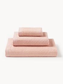 Komplet ręczników Niam, różne rozmiary, Brzoskwiniowy, 4 elem. (ręcznik do rąk, ręcznik kąpielowy)