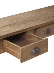 Dřevěný konzolový stolek se zásuvkami Elea, Mangové dřevo, Š 140 cm, V 81 cm