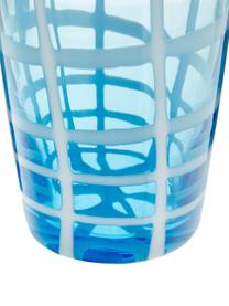 Mondgeblazen waterglazenset Melting Pot Sea, 6-delig, Glas, Blauwtinten, transparant, Ø 7-9 x H 9-11 cm, 250-440 ml