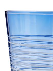 Mondgeblazen waterglazenset Melting Pot Sea, 6-delig, Glas, Blauwtinten, transparant, Ø 7-9 x H 9-11 cm, 250-440 ml