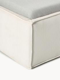 Cord-Einzelbett Dream, Bezug: Cord (92 % Polyester, 8 %, Korpus: Massives Fichtenholz, Spa, Cord Off White, B 90 x L 200 cm