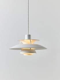 Lámpara de techo PH 5, tamaños diferentes, Pantalla: metal recubierto, Cable: cubierto en tela, Blanco, Ø 30 x Al 16 cm