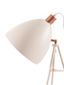 Lampadaire trépied cuivre rose style industriel Chester, Rose